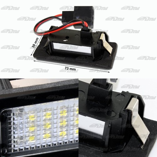 For 2009-2012 Audi A4 S4 A5 S5 TT 6000K License Plate 24-SMD White LED Lights - Picture 4 of 5
