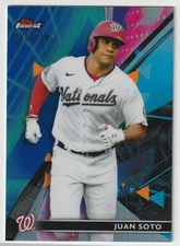 JUAN SOTO 2021 TOPPS FINEST # 7 PURPLE AQUA VAPER REFRACTOR S/N 199/250