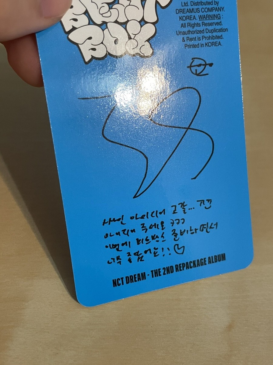 smtown super star  トレカ　NCT DREAM jisung Jisung Official SM Town & Store Photocard NCT Dream Winter