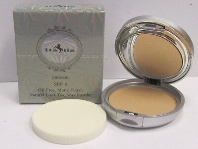 Italia Oil Free Matte Finish Natural Look Two Way Powder SPF 8 Soft Beige 806