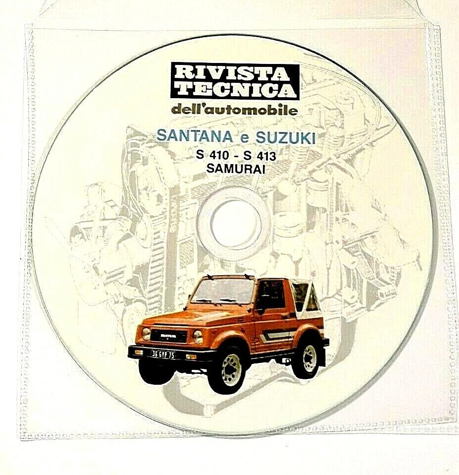 CD Manuale Tecnico d'Officina RIVISTA TECNICA SANTANA SUZUKI S410 S413 SAMURAI* - Immagine 3 di 3