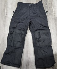 Slalom Childs Black Insulated Weather Proof Snowboard Ski Snow Pants XS 4/5 EUC