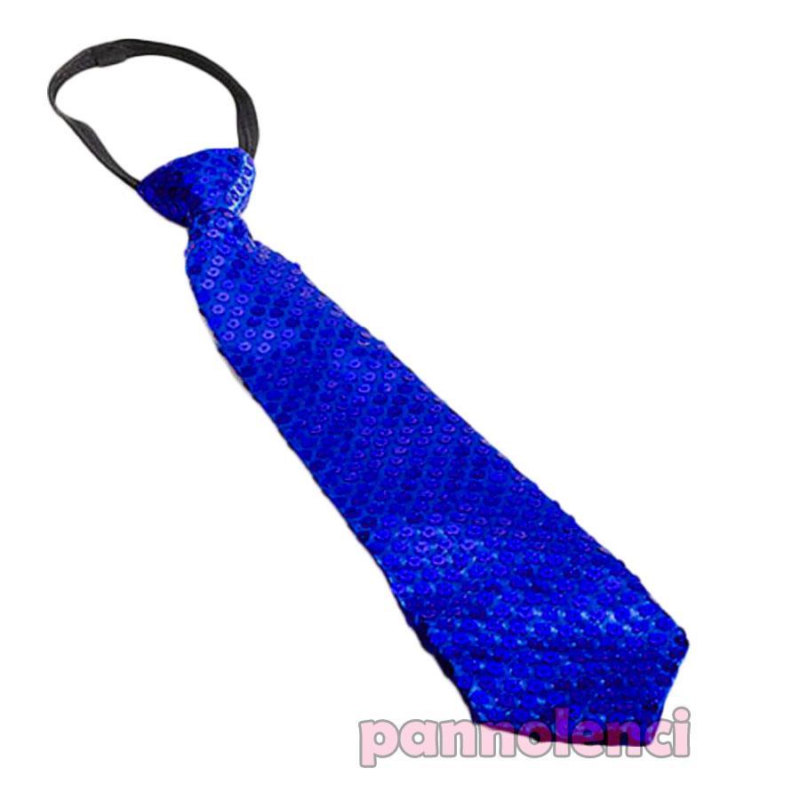 Cadoline Cravatta Lunga Con Pailettes – Uomo, Per Feste E Ballo, Nuova Con Etichette, Multicolore