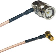 RG316 BNC MALE ANGLE to SMC Female Angle RF Cable Rapid-SHIP LOT