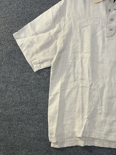 VINTAGE Territory Ahead Polo Shirt Mens 2XL XXL Beige Lightweight Breathable Men - Picture 4 of 12