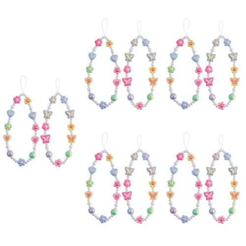 5 Pieces Mobile Phone Pendant Beaded Chain Student Butterfly Lanyard Strap - 第 1/12 張圖片