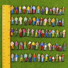 P75W Model Trains OO Gauge 1:75 Painted 00 Figures People Standing Seated 100pcs