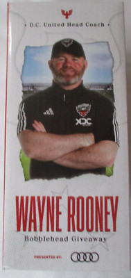 DC UNITED HEAD COACH WAYNE ROONEY BOBBLEHEAD MINT IN BOX