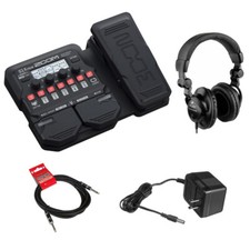 Zoom G1X Four Guitar Effects Processor w/ Headphones, Power Adapter  10ft Cable