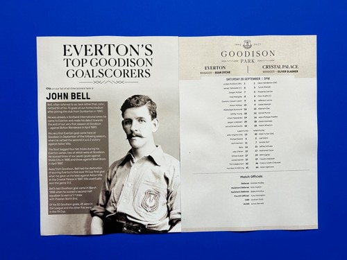 EVERTON OFFICIAL HOME TEAM SHEETS 2024-25 Choose The One You Want - Picture 6 of 46