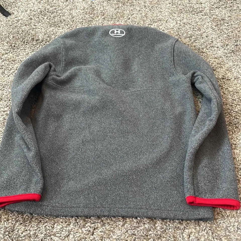 Under Armour Fleece Boys Pullover Grey 6 - Image 4 of 4