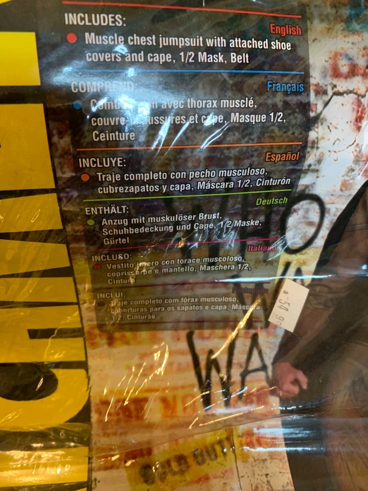 Disfraz DC The Flash Muscle Pecho Adulto NUEVO en Embalaje Minorista Para Hombres XL Rubíes Foto 2 de 3