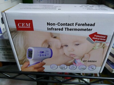 Brand new CEM non contact forehead infrared thermometer bay + free mask