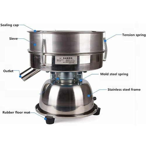 Coctelera de tamiz eléctrica automática máquina vibratoria tamiz industrial de alimentos 110 V - Imagen 93 de 120