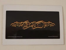 AEROSMITH 2000 Brand Imports VENDING MACHINE STICKER CARD + SLEEVE Steven Tyler