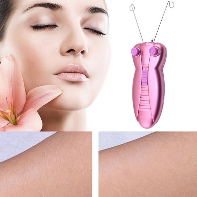 Electric Electronic Eyebrow Threading Epilator Face Body Threader Hair