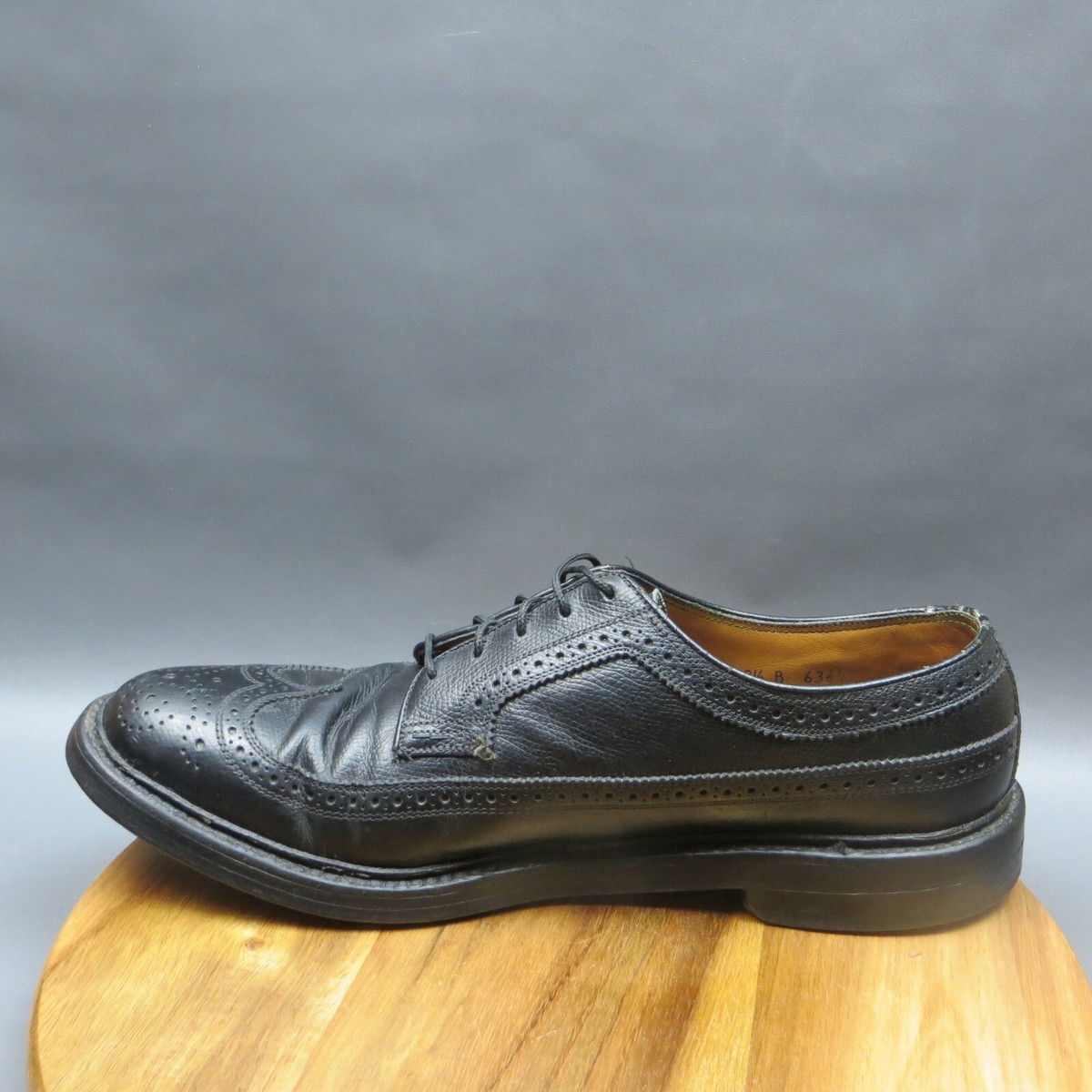 VTG Florsheim Imperial Kenmoor Longwing Mens 8.5 Black 5 Nail V