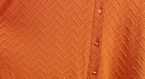 Alia Women Plus Size 1x 2x Amber Textured Chevron Button Down Shirt Jacket Top - Picture 10 of 13