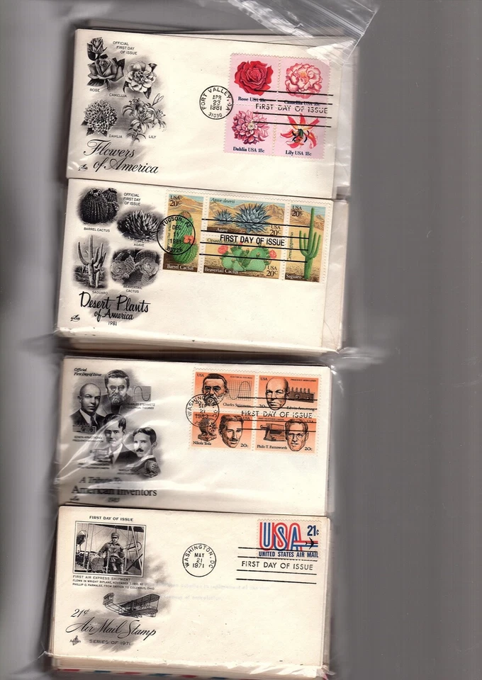 US stamp fdc  covers  725 + 1960s-1990s addressed and not some UN  (bb4 - Image 3 of 4