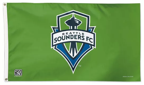 SEATTLE SOUNDERS Huge 3 x5 Official MLS Soccer Team Logo DELUXE 3x5 FLAG