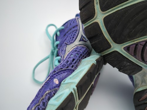 Mizuno Wave Precision 13 Damengröße 7,5 lila türkis Laufschuhe 8KN-21503 lesen - Bild 17 von 24