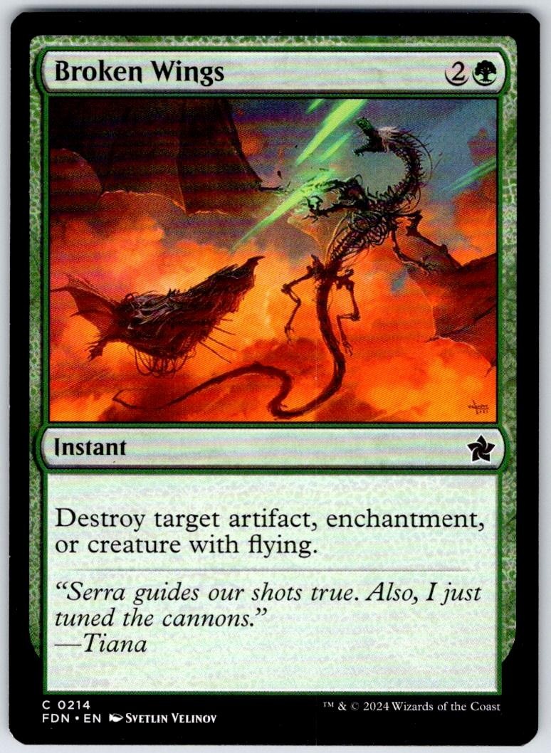 Broken Wings 214 Common Foundations Magic: The Gathering Near Mint