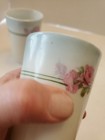 2 Victorian Floral Porcelain  Juice Tumblers Germany  Floral Design Drink Ware — photo 7