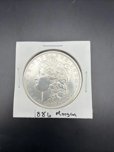 1886 Silver Morgan Dollar UNC Details Nice 90% Silver Dollar Great Type