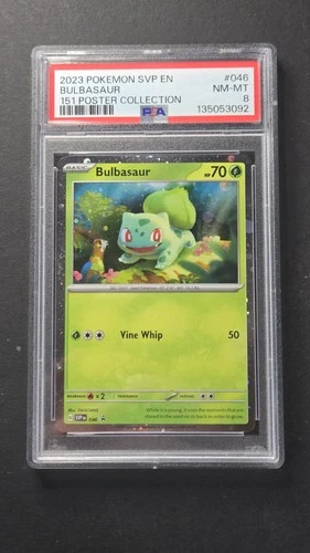 PSA 8 Bulbasaur SVP 046 Black Star Promo Pokemon 2023