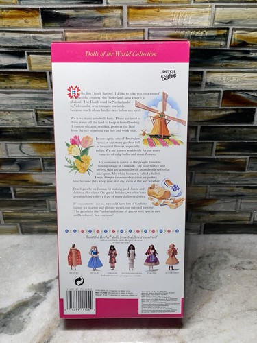 Dutch Barbie Doll 1993 Special Edition Dolls Of The World Collection New - Picture 4 of 5
