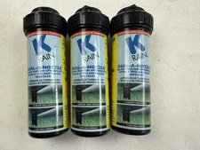 K-Rain Dial-A-Nozzle Gear Driven Sprinkler 8 Nozzles Made in USA Lot of 3 Lawn