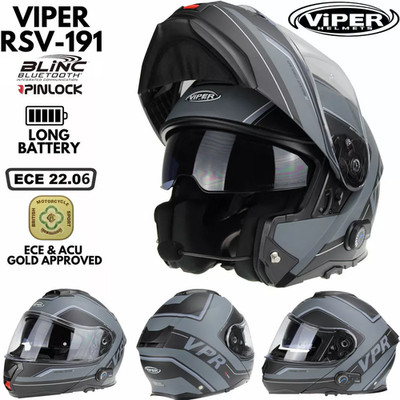 VIPER RS-V191 BLINC BLUETOOTH INTERCOM FLIP FRONT MOTORRAD HELM