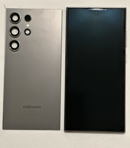 Samsung Galaxy S24 Ultra LCD Display+ Frame Titanium Grey OEM Original GOOD