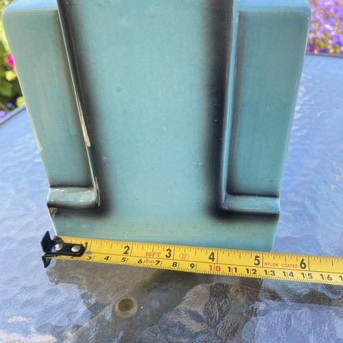 Vintage Vase Art Deco Skyscraper Fan Ceramic Pottery 50’s(?) See Description - Picture 8 of 12