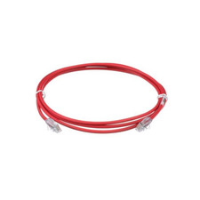 7 ft Panduit UTP28X7RD 28 AWG Copper Cat 6A UTP Patch Cord Red
