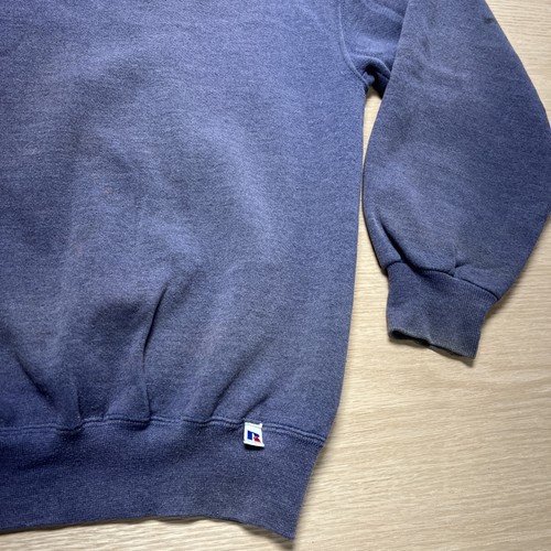 VTG Russell Athletic Blank Navy Blue Crewneck Sweatshirt *Faded* Men’s Size XL - Picture 5 of 23