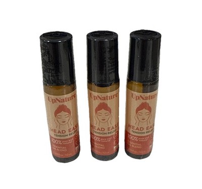 UpNature Head Ease Tension Relief, Essential Oil Blend, 0.33 Oz Each, (2 PACK)