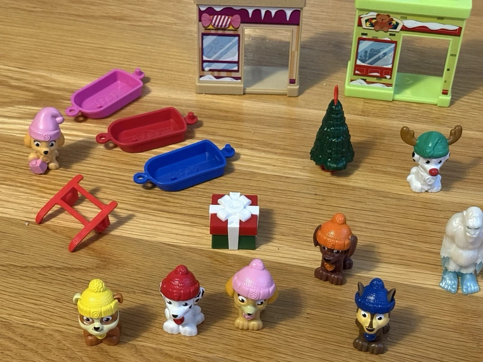 Lote de bonecos de neve PAW PATROL Arctic Winter Snow Rescue Playset Natal feriado - Imagem 3 de 4