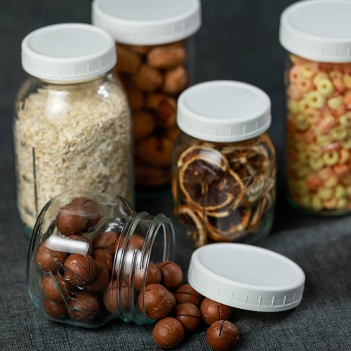 9 Pack Upgraded White Wide Mouth Mason Jar Lids with Silicone Rings, for Ball... - Picture 4 of 6