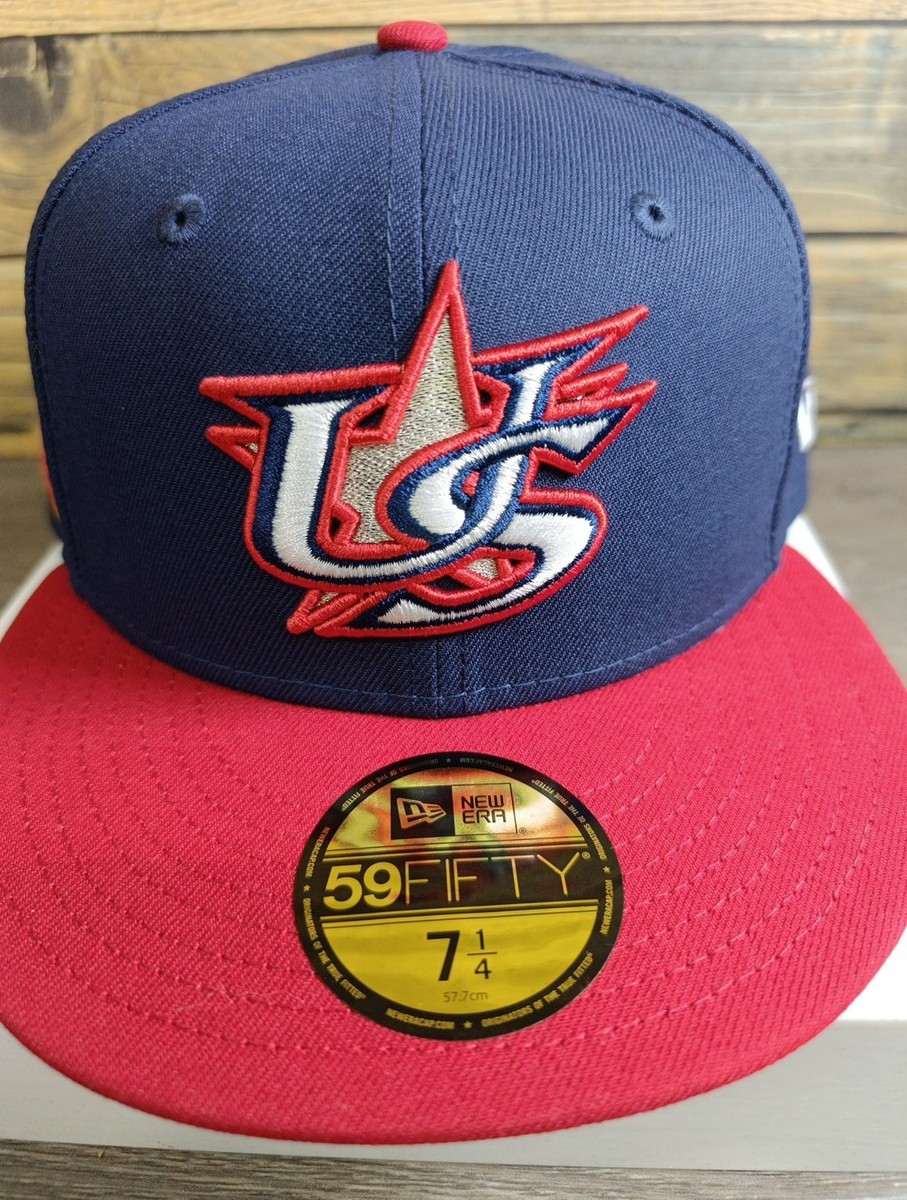 Team USA World Baseball Classic New Era 59FIFTY Hat Navy Red 7 1/4