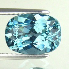 3.44Ct UNHEATED ! NATURAL GREENISH BLUE APATITE GEMSTONE FROM BRAZIL