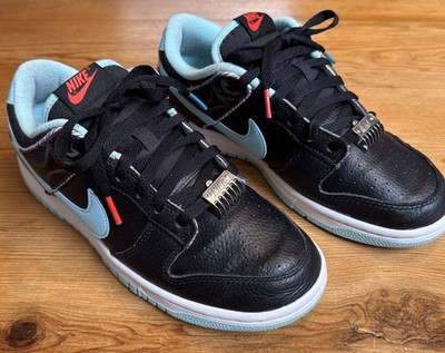 Nike Dunk Low Retro Se Barber Shop Black/Copa-White DH7614 001 Size 8. Preowned.