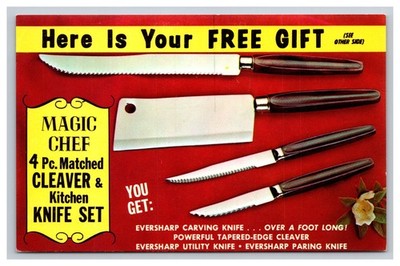 Magic Chef Kitchen Knife Set Advertising Postcard