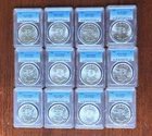 1986 American Silver Eagle $1 PCGS MS 69 - Lot Of 12 Key Date ASE