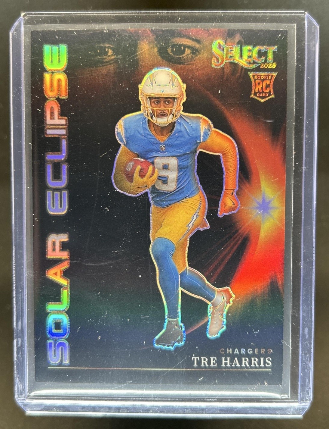 2025 Panini Select Tre Harris Solar Eclipse RC Rookie #15 Chargers