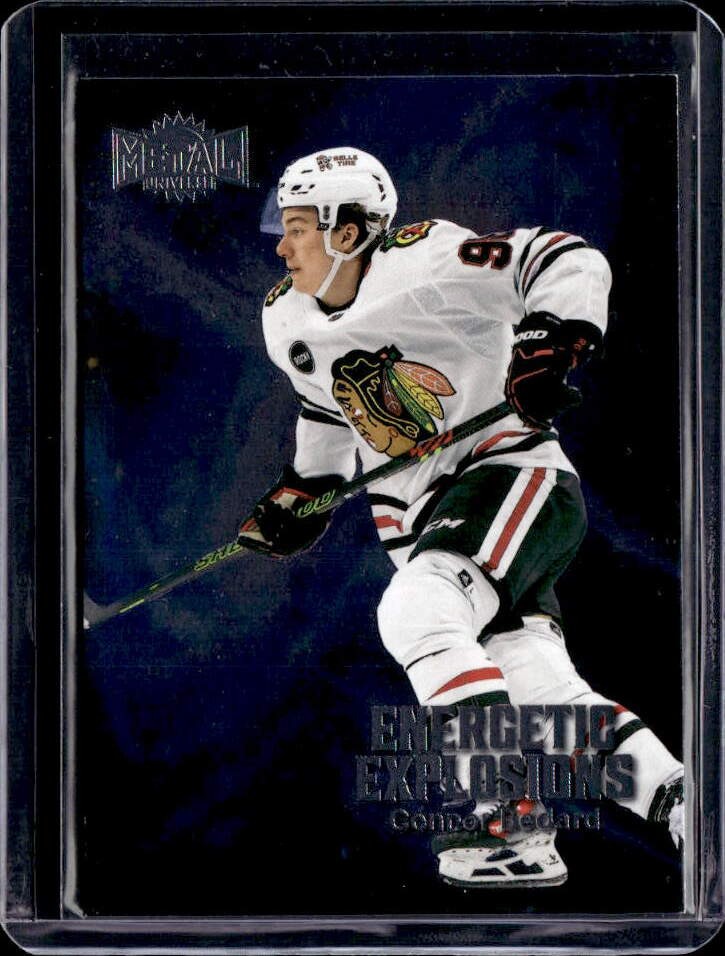 2023-24 SkyBox Metal Universe Connor Bedard RC (Energetic Explosions) #EE-15 (A)