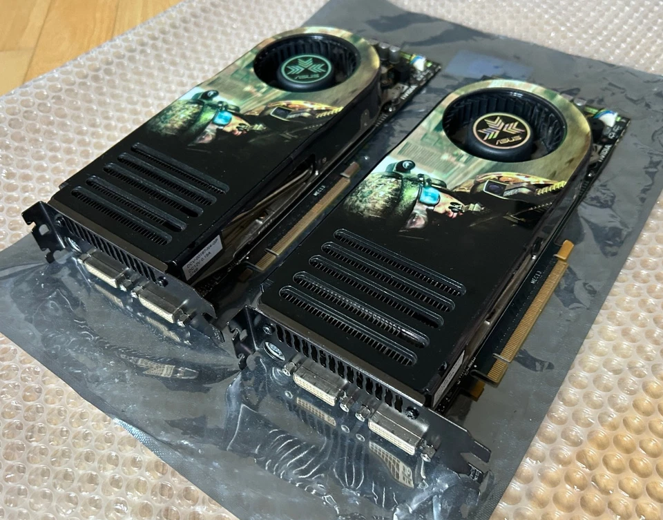 2x ASUS GeForce 8800GTX 768MB GDDR3 PCI-E Graphics Cards Matched Pair SLI - Image 3 of 4