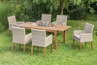 Mx GartenmöBel Ranzano 7Tlg. Set Gartengarnitur Esstischgruppe TerrassenmöBel