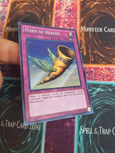 Yu-Gi-Oh! Horn of Heaven LCYW-EN090 Secret Rare 1st Edition Near Mint - Picture 2 of 4