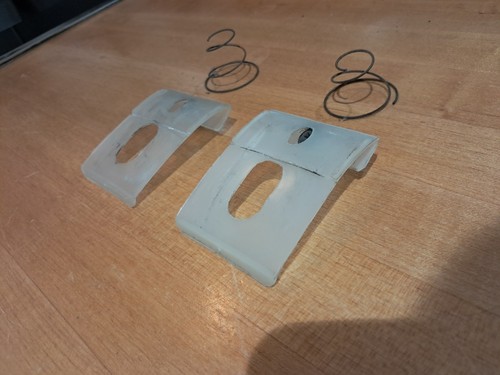 1971-1996 CHEVY GMC G10 G20 G30 VAN DOOR LOCK STRIKER PROTECTOR SHIELDS 6264488 - Picture 2 of 12